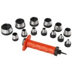 EXTOL PREMIUM 8801850 Děrovače kůže, 5 - 35mm, sada 13ks