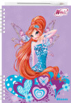 Winx club - Zápisník A5 s efektem 3D a vazbou Twin Wire + pero