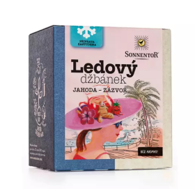 Sonnentor Ledový džbánek Jahoda, Zázvor 44,8g