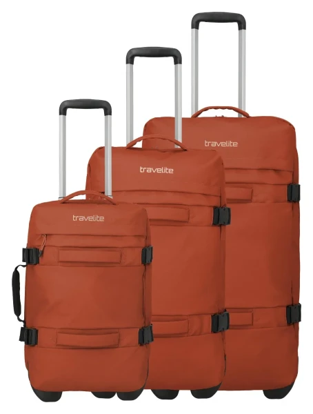 Travelite Bolonia Wheeled Duffle S,M,L Orange S: 35 l / M: 50 l / L: 75 L TRAVELITE-8000250-87