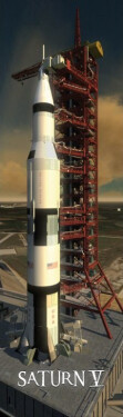 Záložka 3D Saturn V.