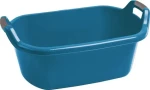 Curver Vanička oválná s uchy 55 l modrá / Vanička / 75 x 50 x 33 cm / plast (03316-X55)