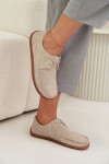 Dámské polobotky typu barefoot z přírodního semiše Zazoo 327 světle béžové 39