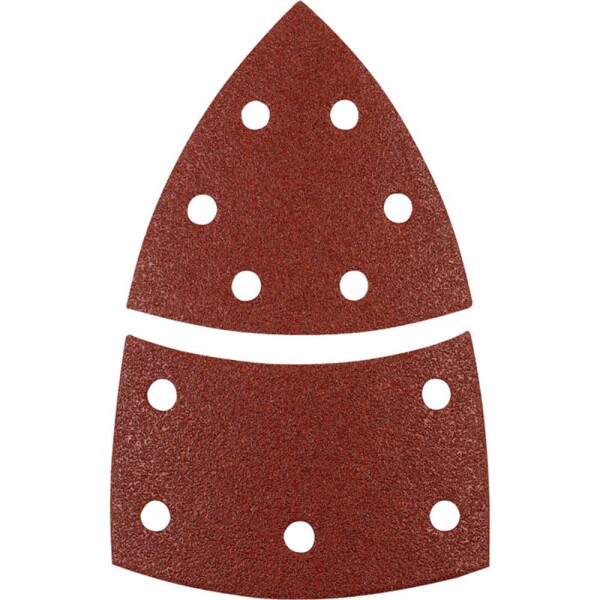 Kwb 496108 brusný papír pro delta brusky Zrnitost 80 (d x š) 62, 93 mm, mm x 100 mm 5 ks