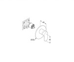 KLUDI - X1 Sprchová baterie pod omítku, chrom 327550575