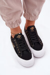 Dámské textilní tenisky na platformě Lee Cooper LCW-25-31-3431L černé 40