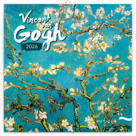 Nástěnný poznámkový kalendář 2026 NOTIQUE - Vincent van Gogh, 30 x 30 cm