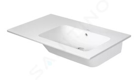 DURAVIT - ME by Starck Asymetrické umyvadlo 830x490 mm, s WonderGliss, bílá 23468300601