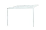 Hliníková pergola LanitPlast Wall 33 FSX bílá + čirý PC