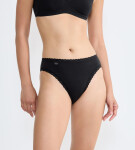 Dámské kalhotky sloggi 24/7 Cotton Lace Tai - černé - SLOGGI BLACK 42