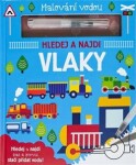 Malování vodou Vlaky