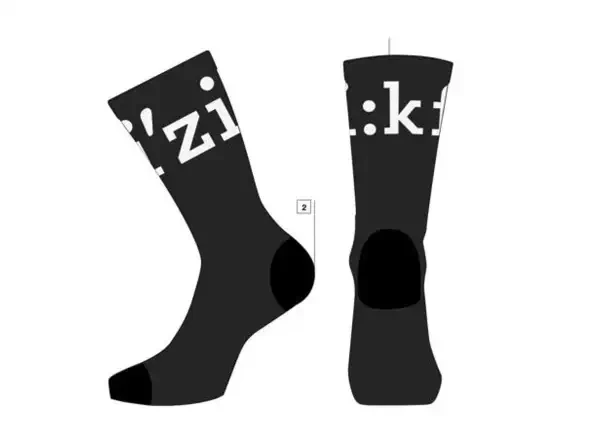 Fizik TEAM EDITION FZKSOCKSTE1020 BLACK/WHITE - Fizik Team Edition ponožky Black/White vel. S