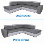 Sedací souprava Milo Provedení: Levá varianta, Nožičky: Chrom, látka: Naomi AN 4563 + AN 4565