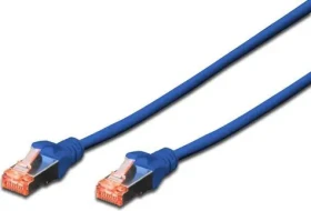 Digitus modrý / Patch kabel / Cat6 / S/FTP / 0,5 m / 2x RJ-45 / AWG 27/7 (DK-1644-005/B)
