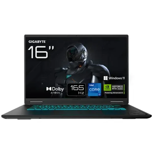 GIGABYTE GAMING A16 černá / Herní notebook / 16" IPS 165Hz / Intel Core i7-13620H / 16GB DDR5 / 1TB SSD / RTX 4050 6GB (GIGABYTE GAMING A16 CMHI2DE894SH)