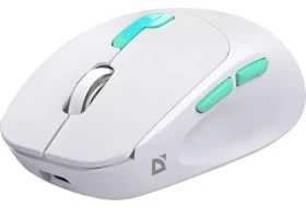 NITTA MM-307 bílá / Bezdrátová optická myš / RF a Bluetooth / 1600 DPI / 6 tlačítek (52307)