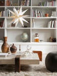 Watt & Veke Závěsná svítící hvězda Sputnik White 60 cm, bílá barva, papír