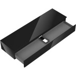 MEXEN/S - Orio koupelnová skříňka pod umyvadlo 160 cm s deskou, 1 šuplík, černá lesk 91A10-16023-1-BFC70