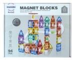 Mamido Magnetická stavebnice město 94 dílů kuličková dráha L MT1511
