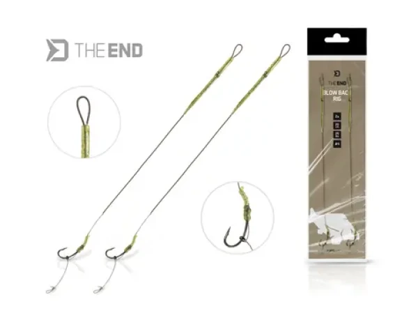 Delphin TheEND Blow Back Rig / Hotový návazec / Velikost 6 / 25 lbs / 20 cm / 2 ks (101005685)