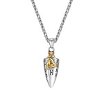 Pánský náhrdelník Ódinovo kopí - GUNGNIR Gold, Zlatá 60 cm