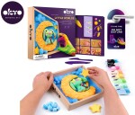 OKTO Modelování Malý svět v rámečku motiv "Zajíček na měsíci" 21x21 cm, OKTO, W051113