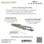 DR Strings Dragon Skin+ DA8-11