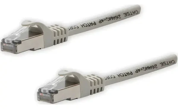Logo LAN kabel FTP Cat 5e / Síťový kabel / RJ45 - RJ45 / 10 m / šedý