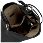 Moderní dámská koženková kabelka na rameno Bonnie, černá