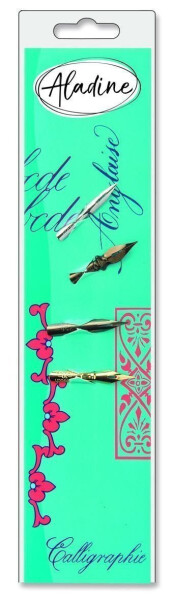 Kaligrafická perka Aladine pro anglickou kaligrafii 4 ks