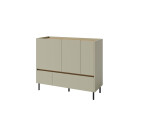 Komoda Luca LC8 Barva korpusu + barva dveří: Eukaliptus / Dub Baltic Dune