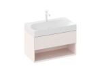 RAVAK - Lite Umyvadlová skříňka 80x45x43 cm, 1 zásuvka, Alabaster Pink X000001866