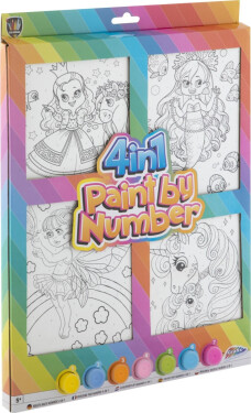 Malování podle čísel 4v1 holky - Craft Creative