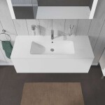 DURAVIT - L-Cube Umyvadlová skříňka 40x122x48 cm, 1 zásuvka, lesklá bílá LC614302222