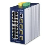 Planet IGS-6325-16T4S / Switch průmyslový L3 / 16x 1Gb RJ-45 / 4x 1G SFP / -40 až 75°C / IP30 (IGS-6325-16T4S)