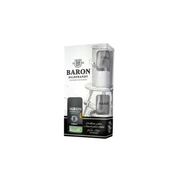 Baron Hildprandt Ze Zralých Hrušek + 2 skleničky 40% 0,7l v dárkové krabičce (8594024924197)
