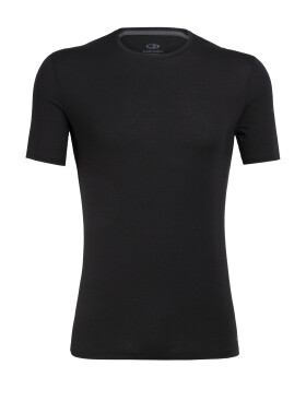 Pánské merino triko krátký rukáv ICEBREAKER Mens Anatomica SS Crewe, Black velikost: S