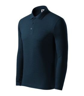 Pique Polo LS polokošile pánská námořní modrá XL