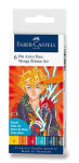 Faber-Castell Umělecký popisovač Pitt Artist Pen Brush Manga Shonen štětcové, sada 6 ks - mix barev