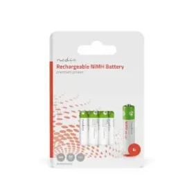 Nedis Dobíjecí Ni-MH baterie AAA 4 ks / 1.2 V DC / 950 mAh / Přednabité (BANM9HR034B)