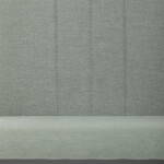 Židle jídelní, zelená látka, šedé kovové nohy