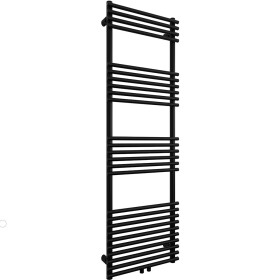 CERANO Koupelnový radiátor Luigi - středové připojení 50mm/boční - 713W - černá matná - 1600x500 mm