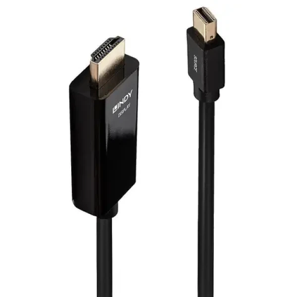 Lindy Mini DisplayPort - HDMI černá / Kabel / 4K 30Hz / 1 m / pasivní DP (36926)