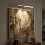 Koupelnové nástěnné LED svítidlo APP1862-1W 80 cm GOLD OSW-66015