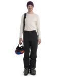 Pánské merino tričko s dlouhým rukávem ICEBREAKER Mens 200 Oasis LS Crewe, Undyed velikost: XL