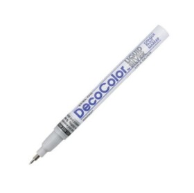Marvy Popisovač Deco Color lakový 0,7mm - stříbrný