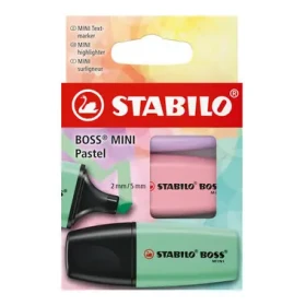 STABILO® BOSS MINI Pastel - 3 ks sada - lila, pudrově růžová, mátově zelená (07/3-2-03)