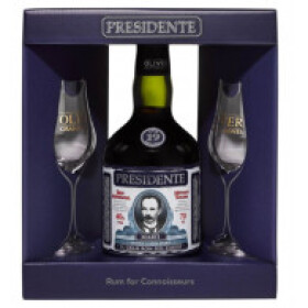 Presidente Marti Solera Rum 19y 40% 0,7 l (dárkové balení 2 skleničky)