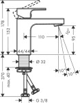 HANSGROHE - Vernis Shape Umyvadlová baterie, EcoSmart, chrom 71569000