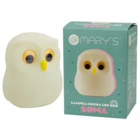 Mary's LED silikonová noční lampička RGB - sova (MW20725)